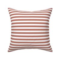 Stripes 1/2 inch White and Mauve Pink