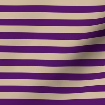 Stripes 1/2 inch Purple and Cream