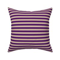 Stripes 1/2 inch Purple and Cream