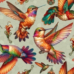Hummingbird Mosaic