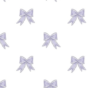 Large Lavender Purple Bow Ribbons with White ( #FFFFFF) Accents and Background