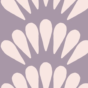 Abstract Fans in Lilac Sand - large