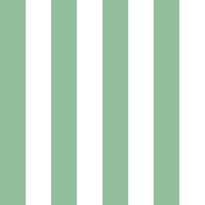 light green stripes - one inch - simple