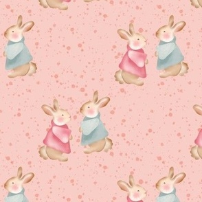 hop to it bunnies pink