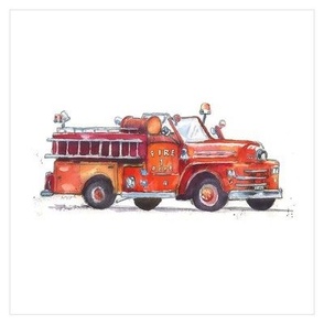 8x8 vintage fire truck