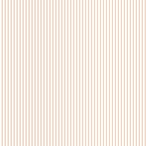 FS Apricot and White Thin Stripes