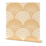 Safe Harbor Seashells / Art Deco / Beach Coastal / Soft Amber Sand / Medium