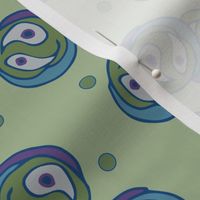 Abstract Circles | Sea Green | Med Scale