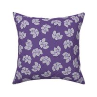 Lotus Flowers Hawaiian | Crocus Petal Purple | Non Directional Fabric