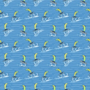 (S)Surfing Bananas-sky blue