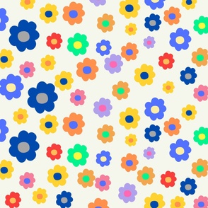 Colorful Y2K Small Flower Indie Pattern