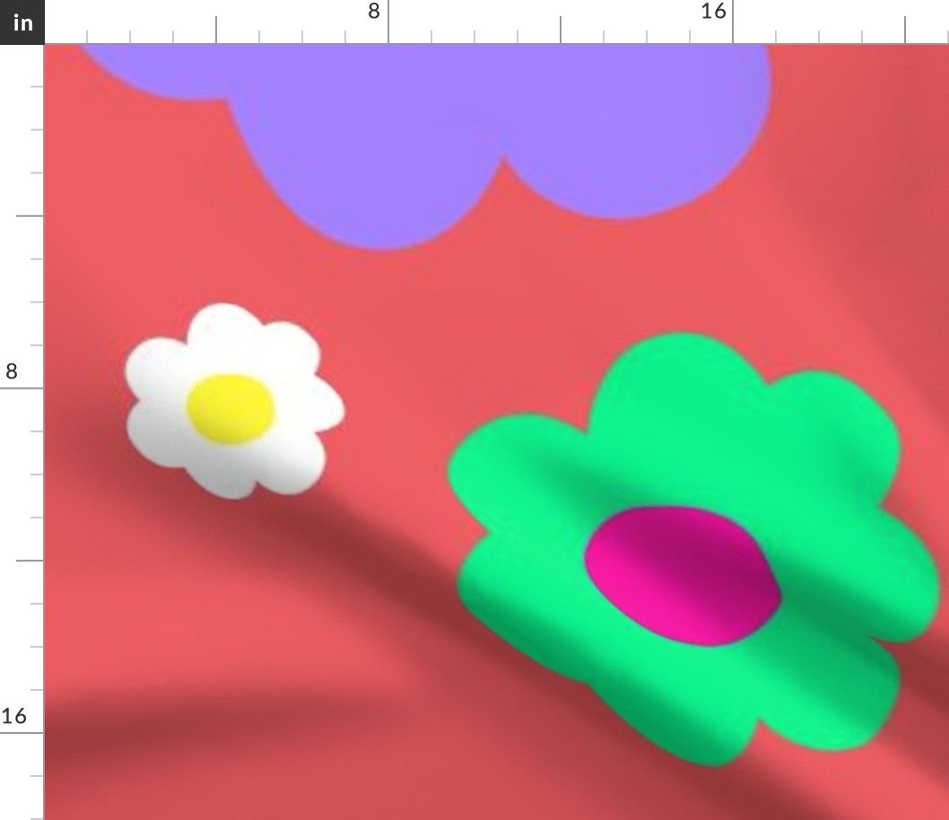 Spring Flowers Y2K Retro Pattern 