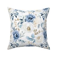 Blue and White Floral