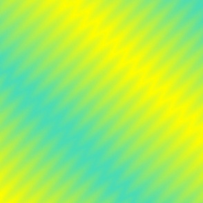 (XXL) Teal & Yellow Gradient Blender ZigZag