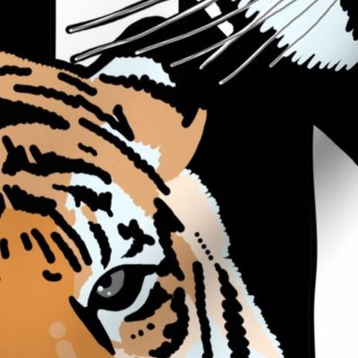 Tiger tiger diamond stripe, extra large