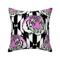 Tiger tiger diamond stripe, pink, large