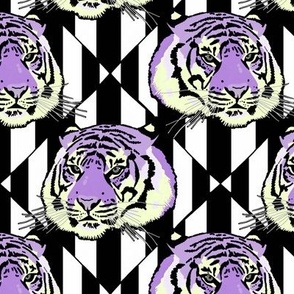Tiger tiger diamond stripe lilac small scale