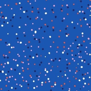SPOTTY DOT - 24IN - BLUE RED WHITE PINK 