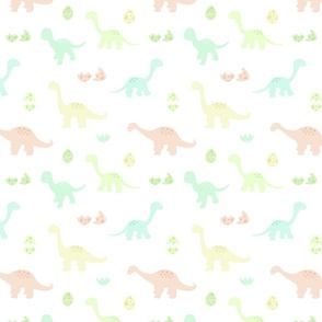 Baby Dinosaur Scatter Pattern