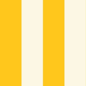 Beige-white-bold-regular-vertical-lines-on-vintage-kitschy-bold-1950s-sun-yellow--XL-jumbo