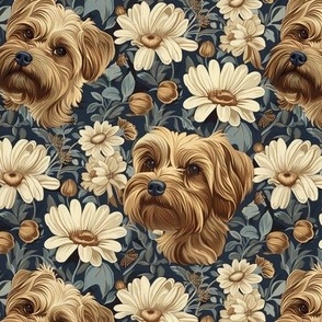 Floral Yorkshire Terriers