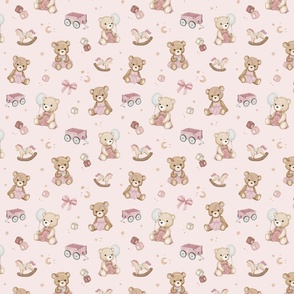 Bear-y Lovely - small - powder pink