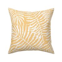 Hawaiian Palm Fronds - Amber and  White