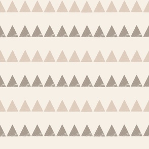  Horizon Triangles: Linear Geometry Print, medium, neutral cream