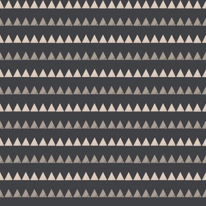   Horizon Triangles: Linear Geometry Print, small, dark blue