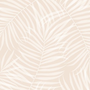 Layered Palm Leaf Fronds Barely Pink