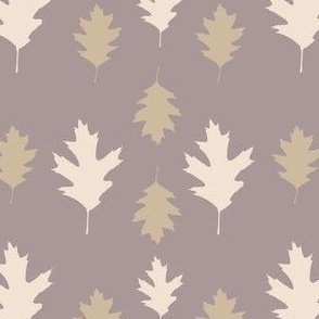 WOODLAND LEAVES HEATHER LILAC