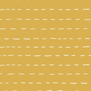 Dashed Stripes (Dashes) (Yellow and White)(Jumbo/Oversized)(24")