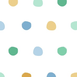 Polka Dots (Blue, Yellow, Green)(Jumbo)(24")