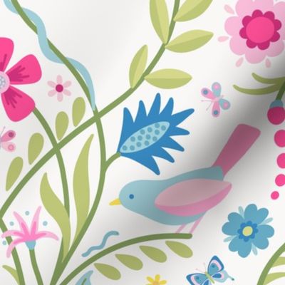 My favourite things custom vintage pink large 24 wallpaper scale by Pippa Shaw