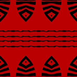 Red African Fabric