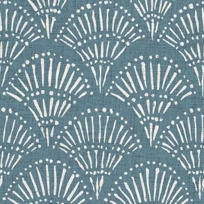 Clarabelle Scallop muted blue