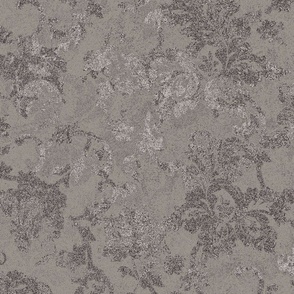 BAROQUE DECAY ORNATE FLORAL METALLIC_ANTIQUE TAUPE
