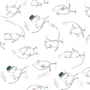 Dancing Mice Tea Towel 