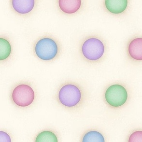 Colorful Pastels Polka Dots ( medium scale)