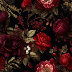 red moody floral 