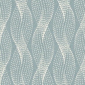 Cozy organic neutral wallpaper - blue gray - large scale