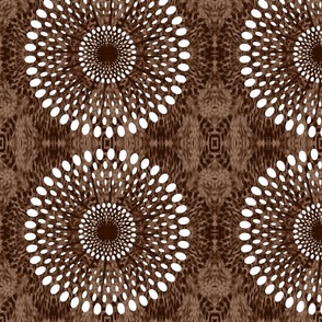 Brown African Fabric Design