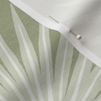 Fan Palm Leaves green tropicana textured