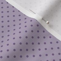 Mini micro Polka dots in lilac half inch repeat