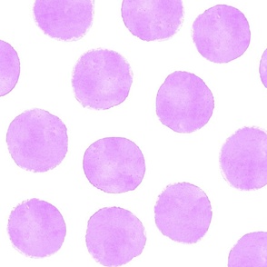 Watercolor Dots - Lavender (large)