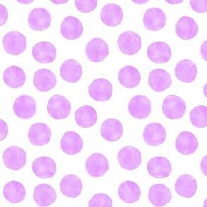 Watercolor Dots - Lavender (medium)