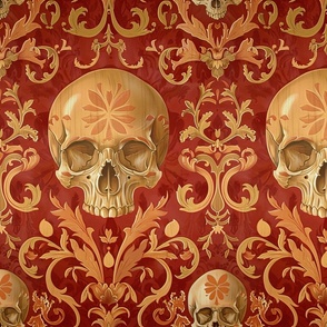 Rococo Red Skulls