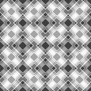 Gray geometric checkered pattern