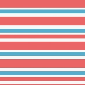 July 4th Stripes - Patriotic - Red and Blue 