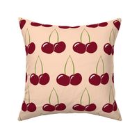 Pairs of cherries on stems linear repeat